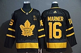 Maple Leafs 16 Mitchell Marner Black With Special Glittery Logo Adidas Jersey,baseball caps,new era cap wholesale,wholesale hats